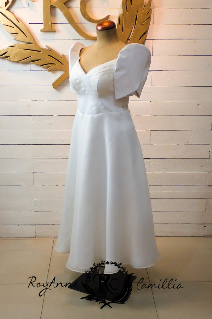 filipiniana white dress