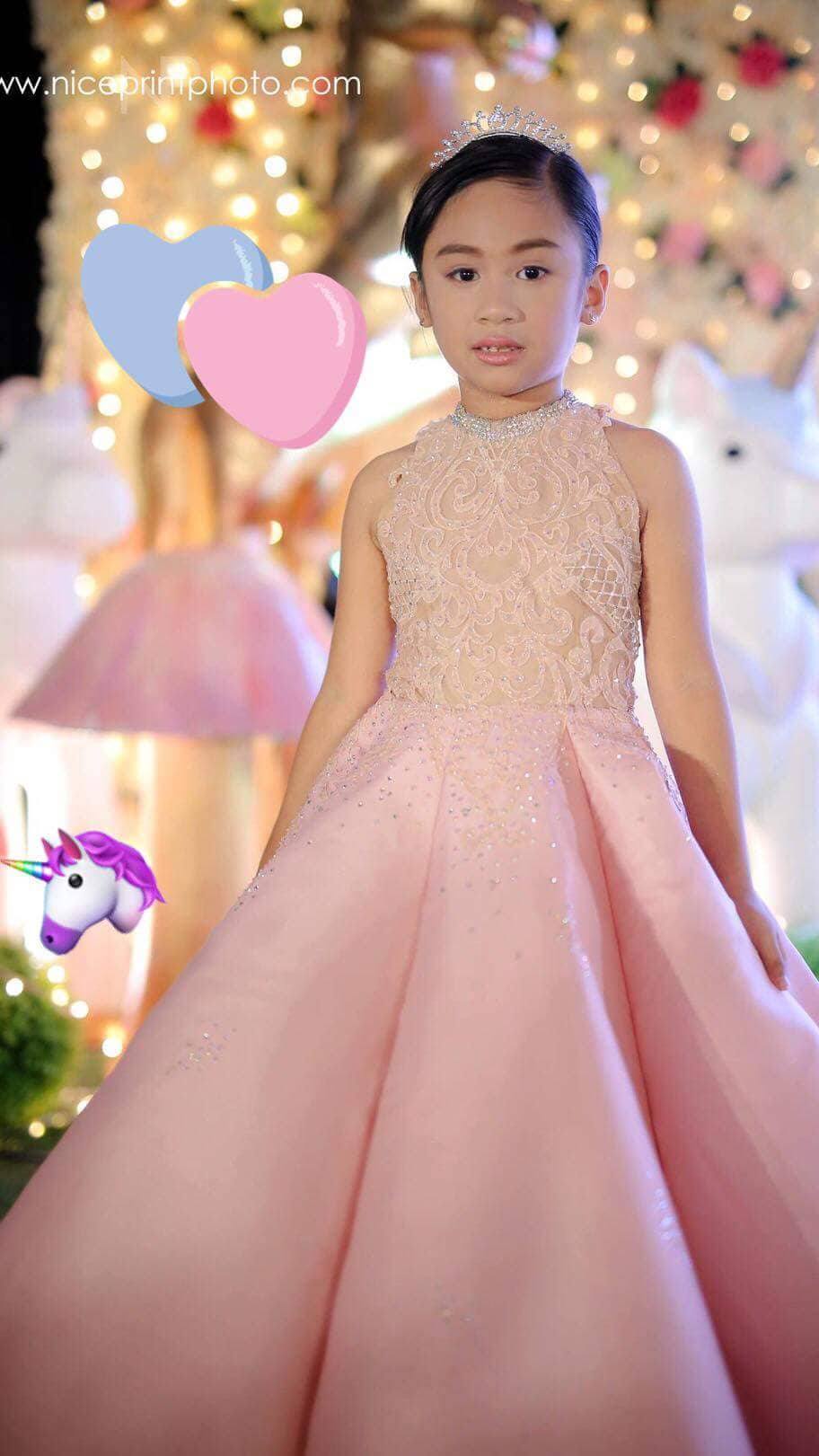 7th birthday princess gown