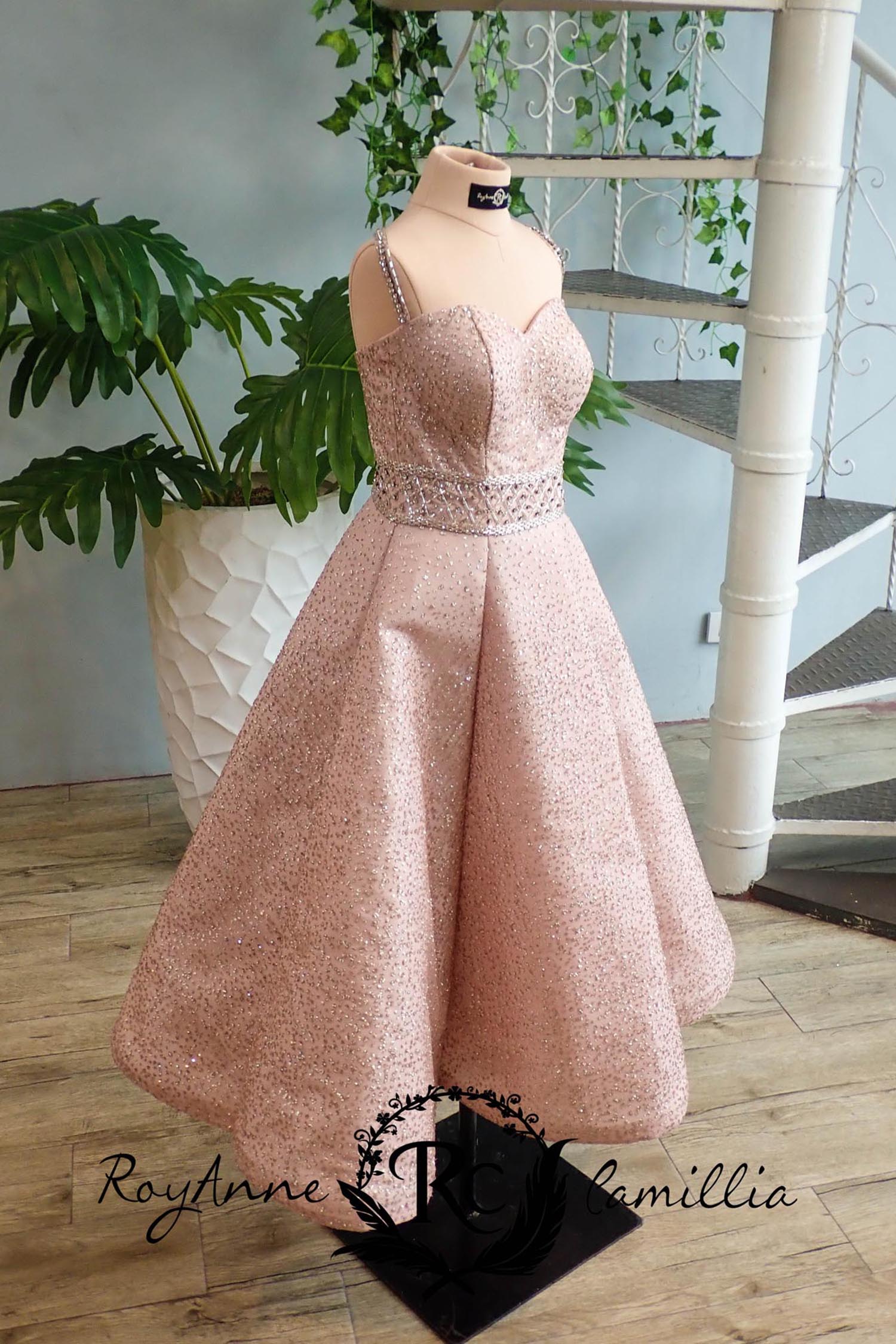 Old rose gown for debut sale